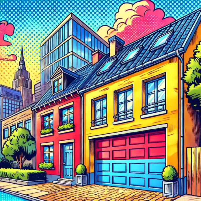 porte de garage sectionnelle comics