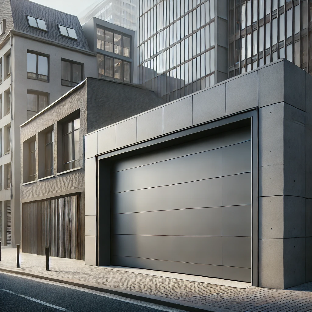 porte de garage sectionnelle moderne